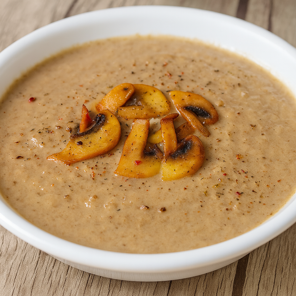 Crema de champiñones