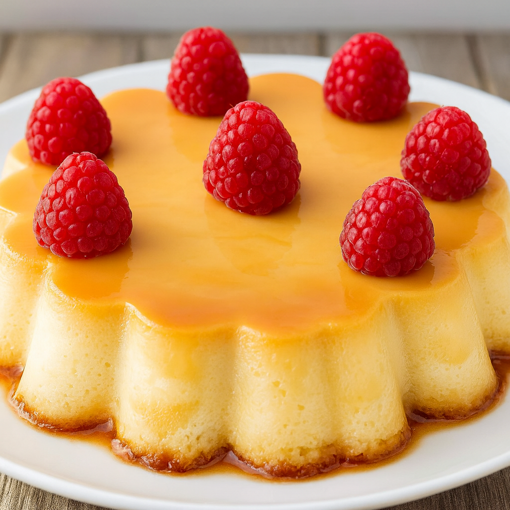Flan de huevo keto