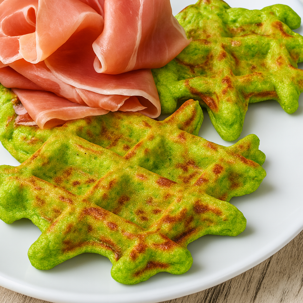 Gofres de espinacas