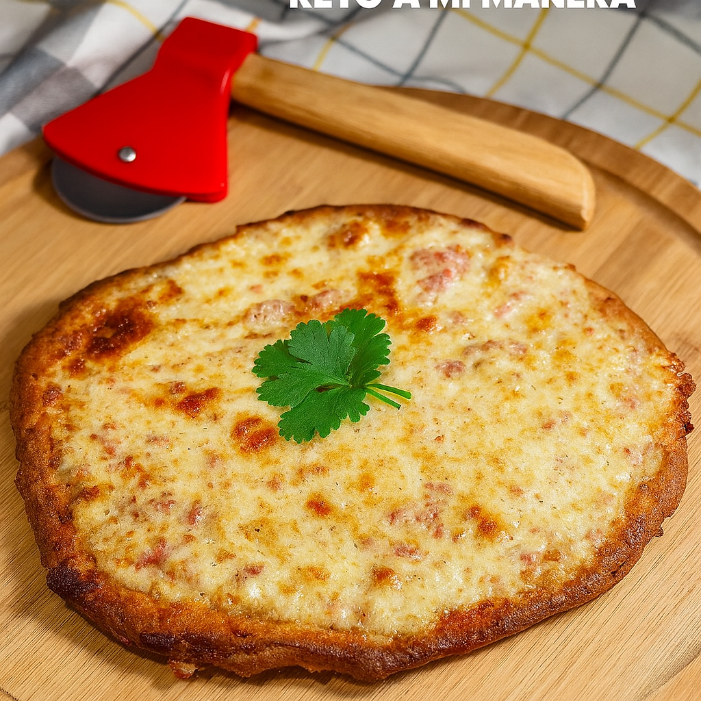 Pizza carbonara keto a mi manera