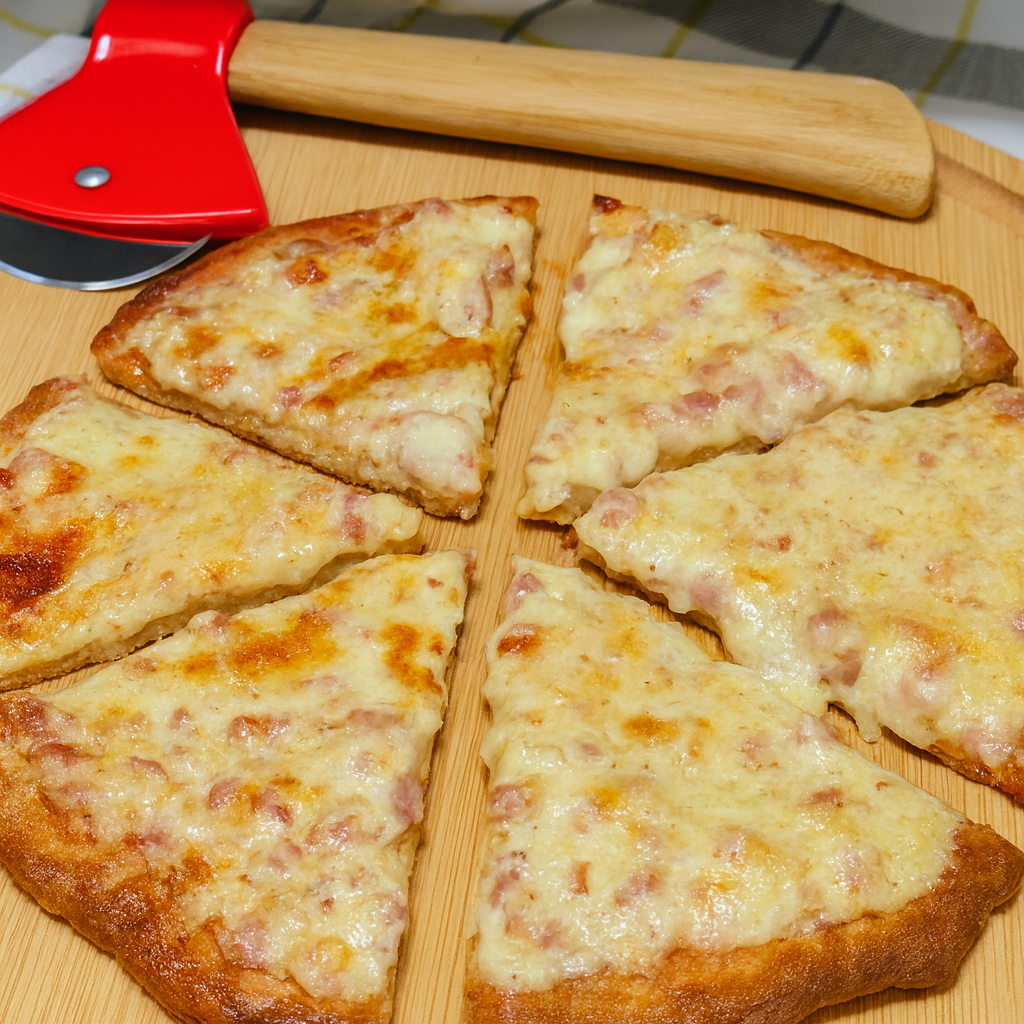 Pizza carbonara keto a mi manera