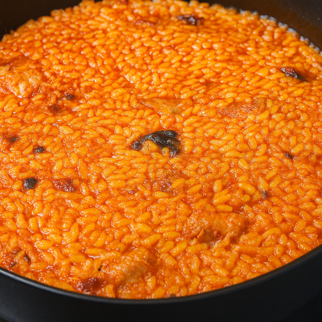 Arroz meloso con butifarra