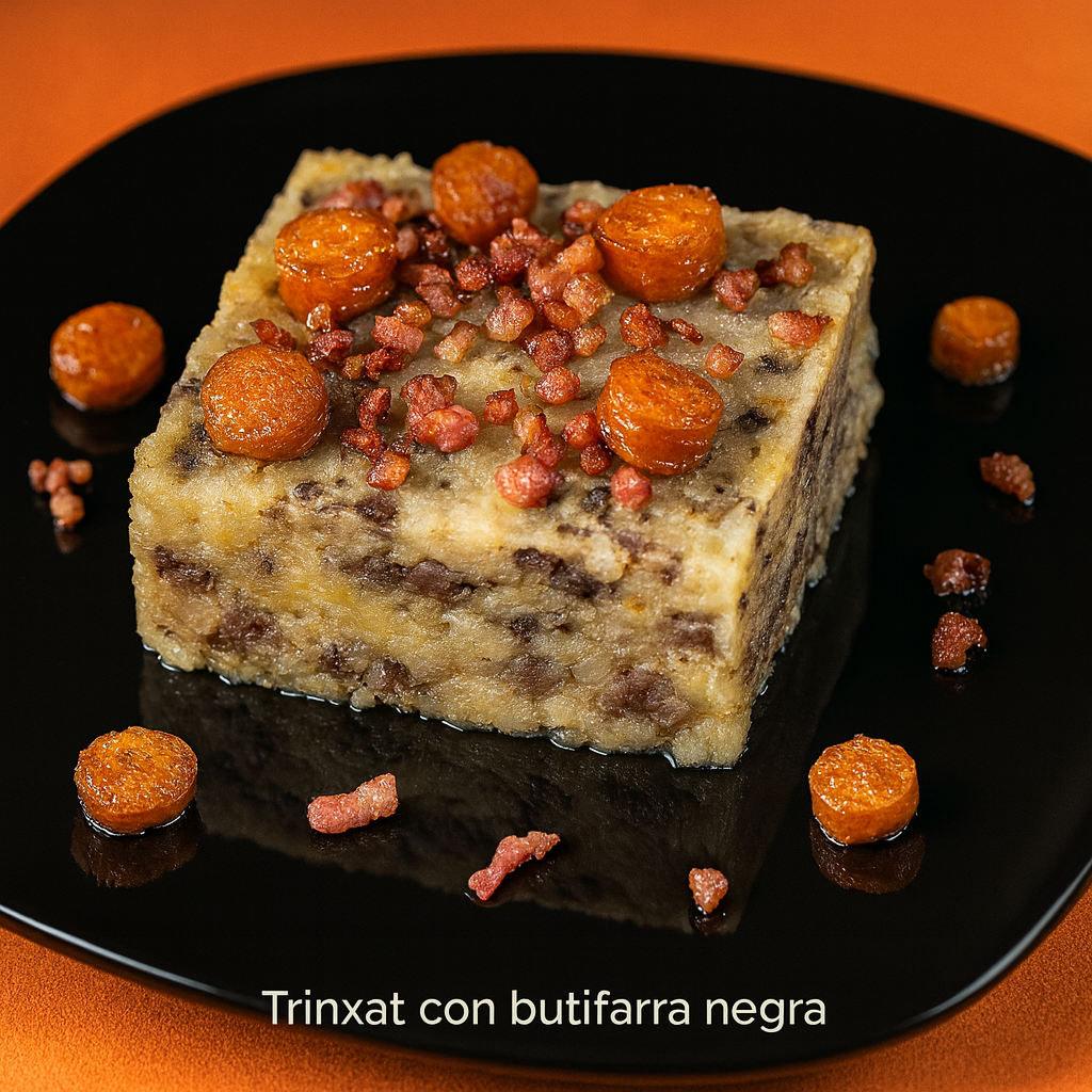 Trinxat con butifarra negra