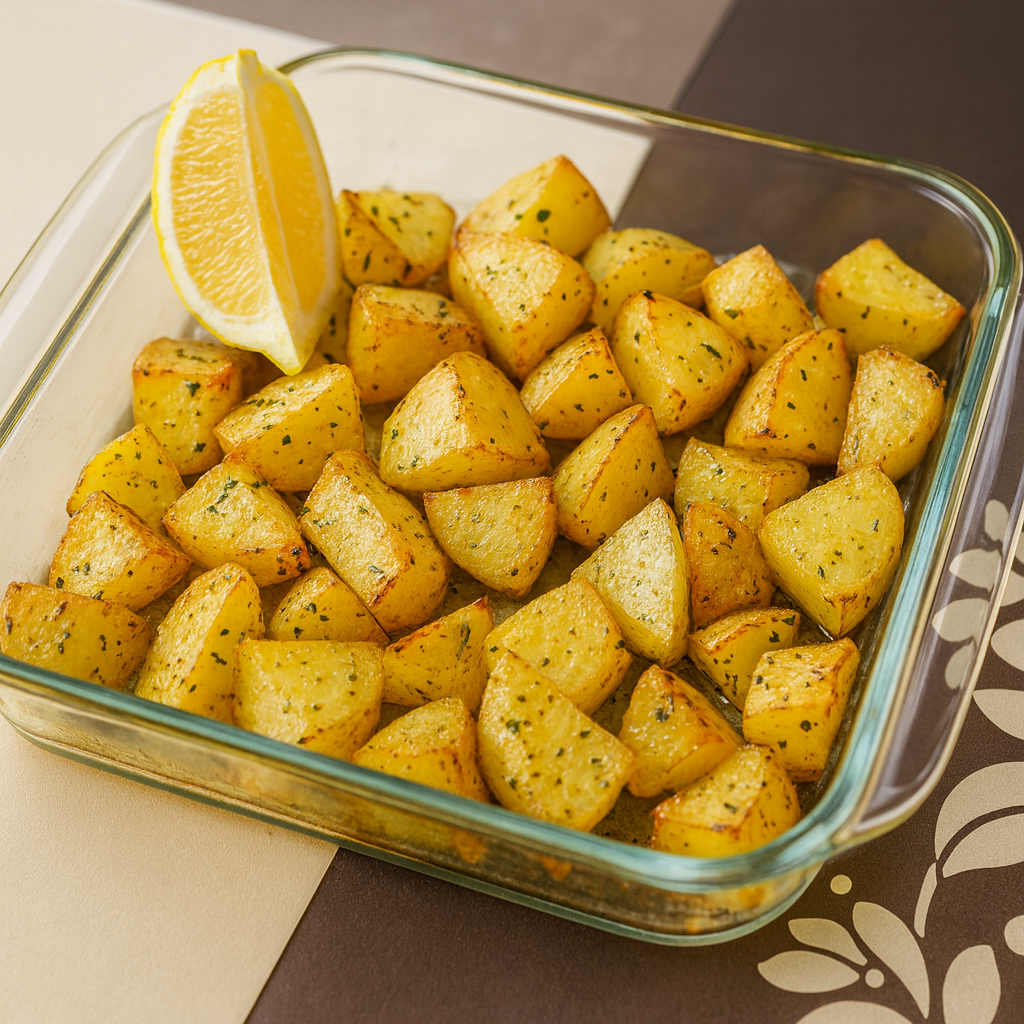 Patatas especiadas al limón