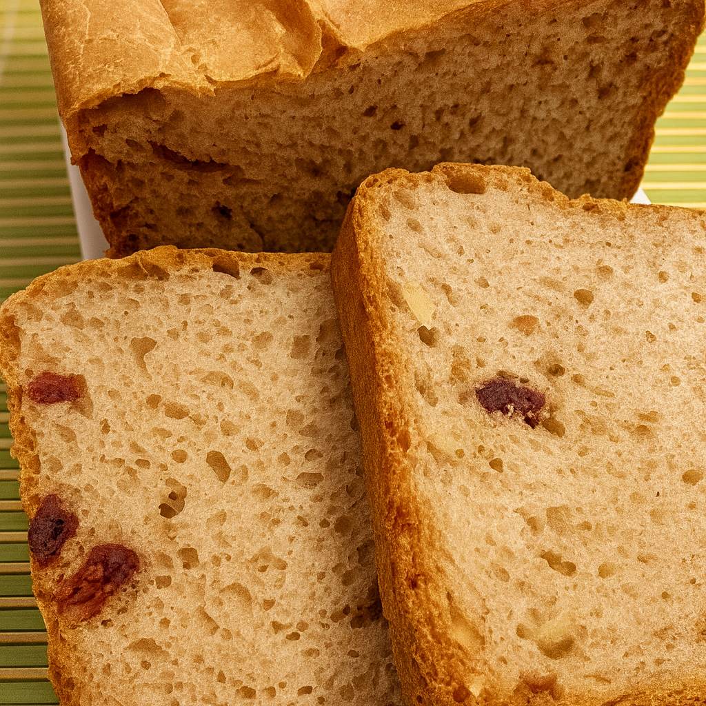 Pan de canela, nueces y pasas  (panificadora)