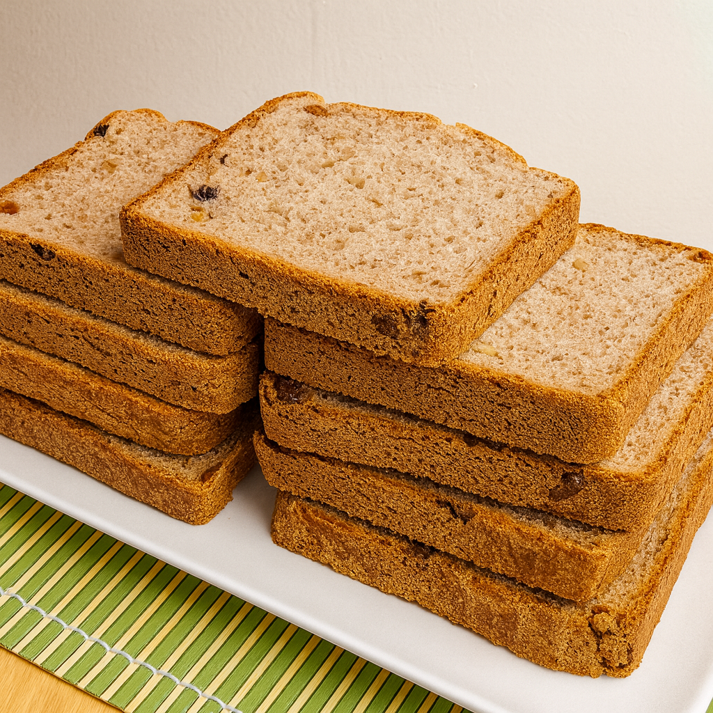 Pan de canela, nueces y pasas  (panificadora)