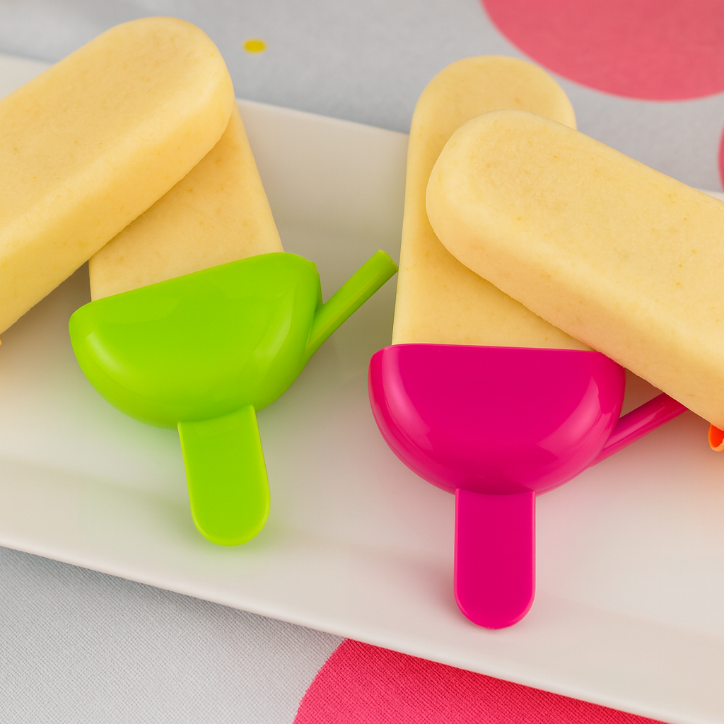 Polos de plátano y fresa